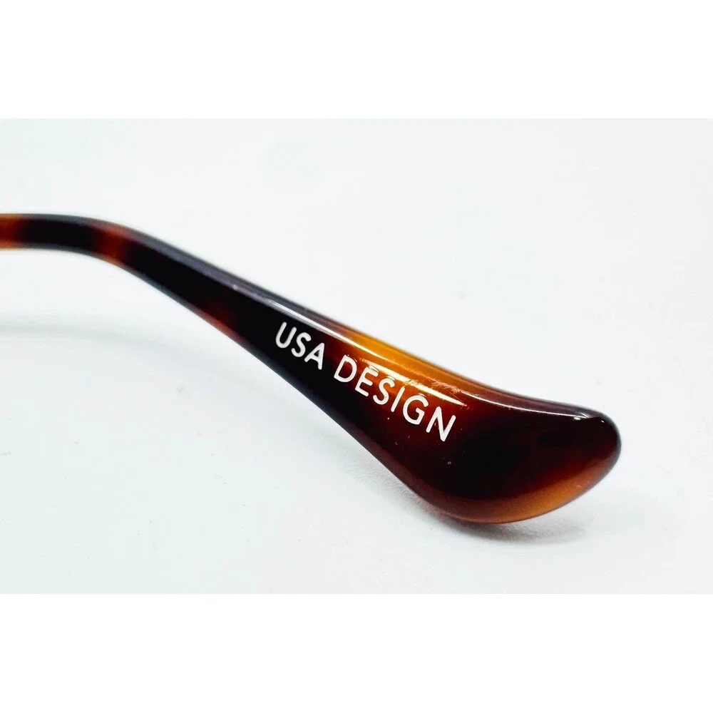 Twelve84 Lisbon 2002 Eyeglasses Womens Copper Gold Half Rim 52-18-135